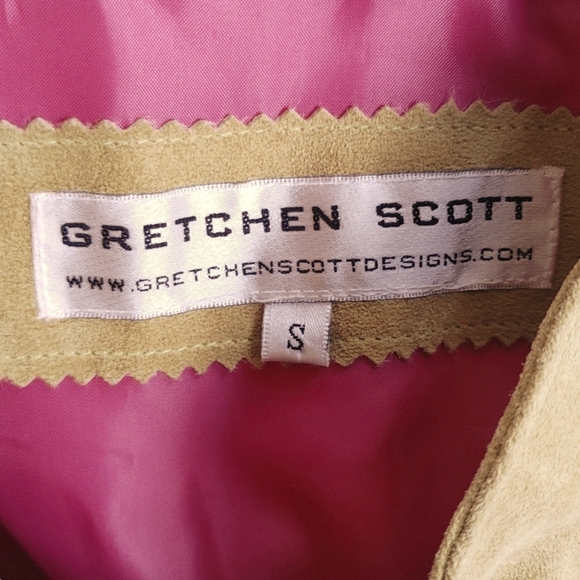 Gretchen Scott Lime Green Washable Suede Jacket - Picture 7 of 10